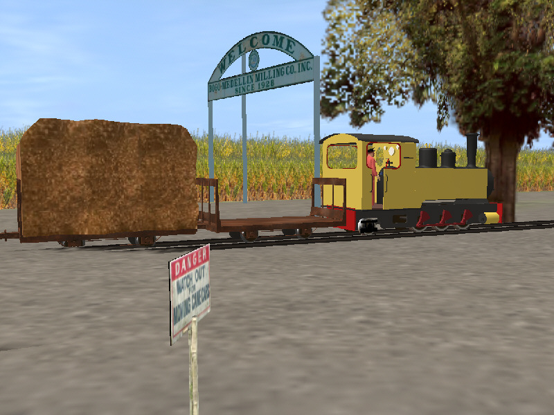 Fowler Loco & canecars at Bogo Medellin Milling in Trainz